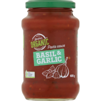 Jensens Organic Basil and Garlic Pasta Sauce 400g