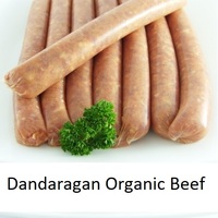 BBQ Beef Organic Sausages  $22.50/kg | Dandaragan Beef 500g - $11.25