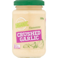 Jensens Organic Crushed Garlic 220g